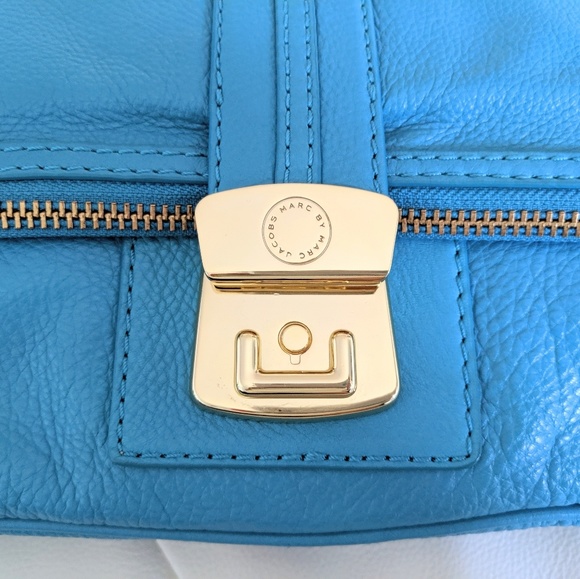 Marc Jacobs blue large leather clutch - Picture 3 of 6